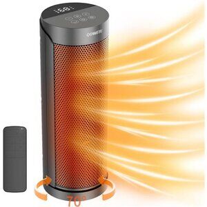 Portable Space Heater for Indoor with Remote - 70° Oscillating Electric Heater